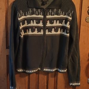 Women's Woolrich snowman sweater